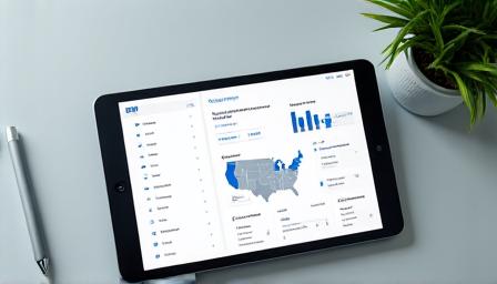 Legislative tracking dashboard on a tablet